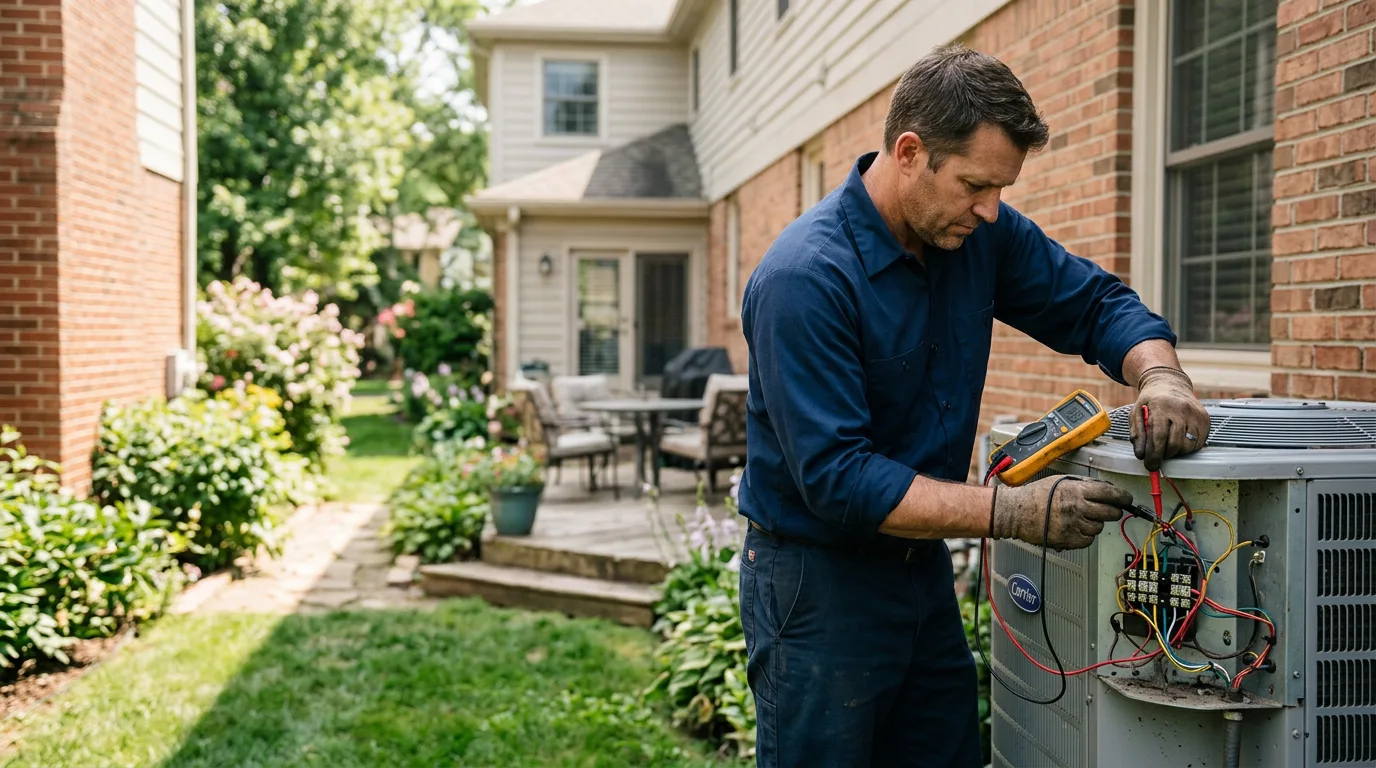 HVAC technician working near Oreland, PA